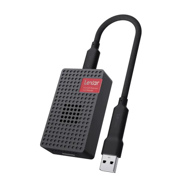 Lexar Cardreader microSDXC Express, compatib w./microSD UHS-I, R900MB/s w./built-in fan (USB3), Cititor de carduri