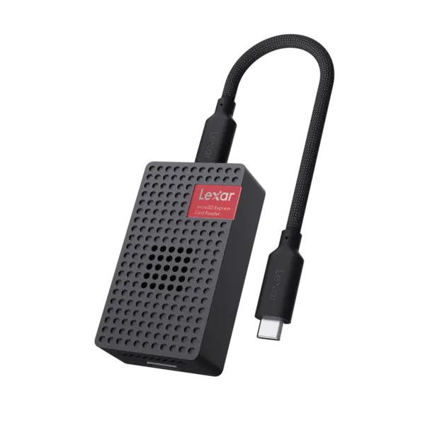 Lexar Cardreader microSDXC Express, compatib w./microSD UHS-I, R900MB/s w./built-in fan (USB3), Cititor de carduri