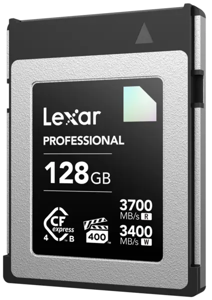 Lexar CFexpress 4.0 Pro Diamond R3700/W3400 (VPG400) 128GB, Card memorie CF Fast