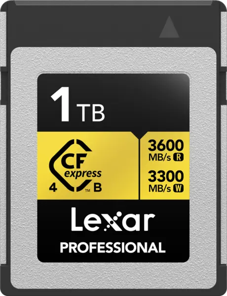 Lexar CFexpress 4.0 Pro Gold R3600/W3300 1TB, Card memorie CF Express