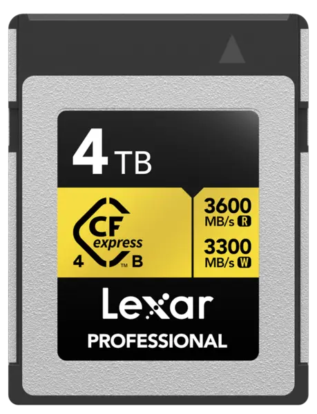 Lexar CFexpress 4.0 Pro Gold R3600/W3300 4TB, Card memorie CF Express