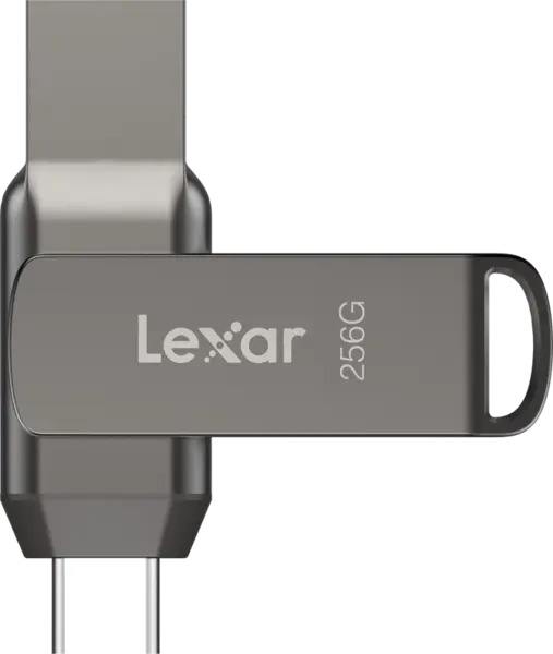 Lexar JumpDrive Dual Drive D400 Type-C/Type-C & Type-A, up to 130MB/s read (USB 3.1) 256GB, Stick memorie USB, memorie externa