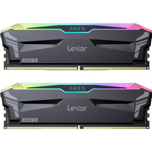 Lexar Kit Memorie Lexar ARES RGB Black Intel XMP 3.0 32GB, DDR5-6400MHz, CL32, Dual Channel
