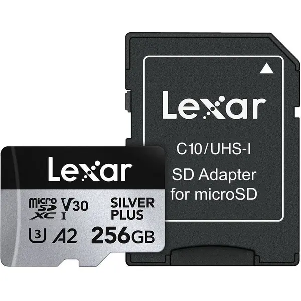 Lexar Lexar microSDXC Professional SILVER Plus UHS-I/U3/A2/4K R205/W150 (V30) 256 GB
