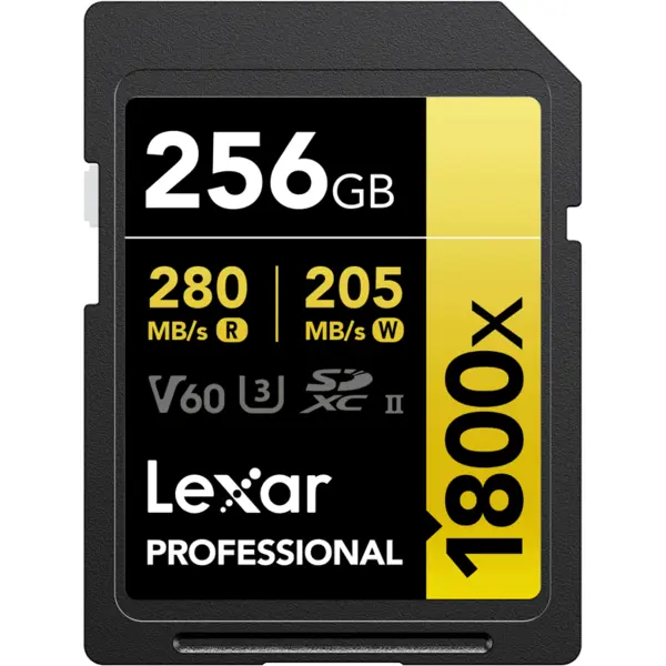 Lexar Lexar SDXC Pro 1800x U3 UHS-II R280/W210 (V60) 256 GB
