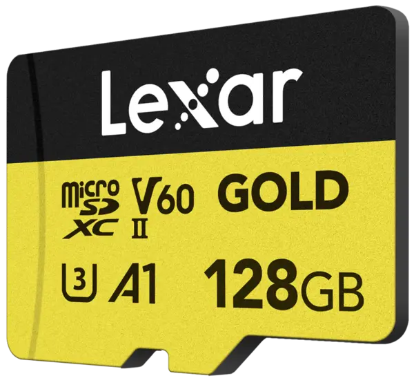 Lexar microSDXC GOLD UHS-II/C10/A1/U3 R280/W100 (V60) 128GB, Card memorie MicroSD