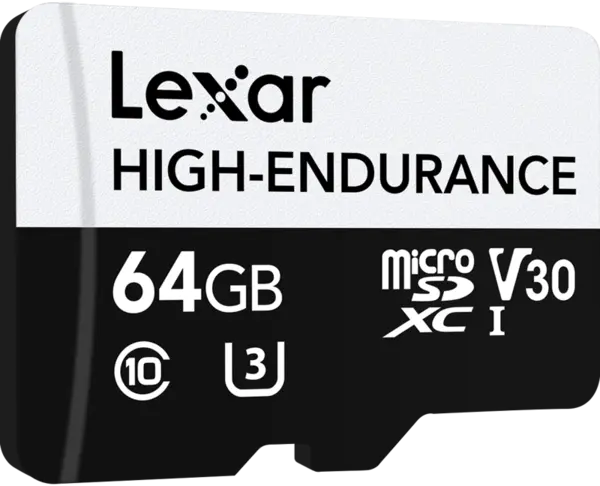 Lexar microSDXC High-Endurance UHS-I/U3/10 R100/W35 (V30) 64GB, Card memorie