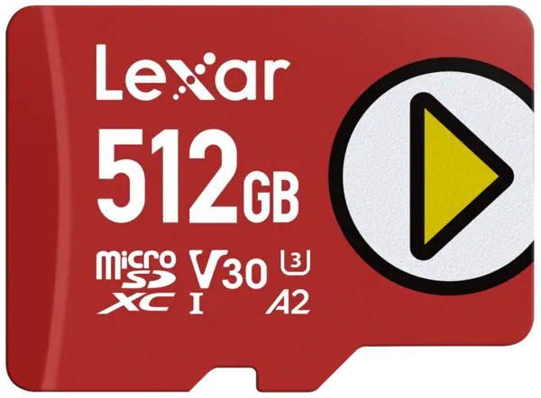 Lexar microSDXC PLAY UHS-I/A2/U3 R160/W100 (V30) 512GB, Card memorie MicroSD