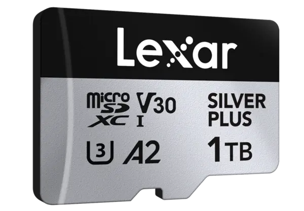 Lexar microSDXC Professional SILVER Plus UHS-I/U3/A2/4K R205/W150 (V30) 1TB, Card memorie MicroSD