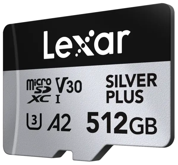 Lexar microSDXC Silver Plus 1066x UHS-I/U3/A2/4K R205/W150 (V30) 512GB, Card memorie MicroSD