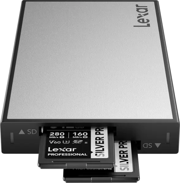 Lexar Professional Workflow USB 3.2 Gen2 Reader, UHS-II, support Dual slot SD