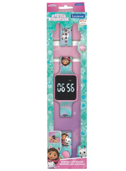 Lexibook Gabby's Dollhouse Led Digital Watch (dmw060gdh)