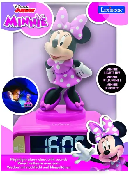 Lexibook Minnie 3d Digital Alarm Clock & Night Light (rl800mn)