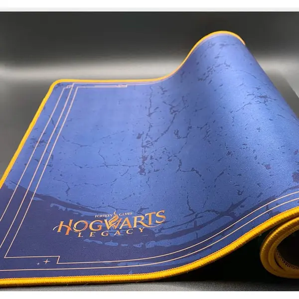 LEXIP Covoras pentru mouse Lexip Ancient Magic, suprafata flexibila si moale, micro-texturata, marime XXL, Hogwarts Legacy, Albastru-Galben