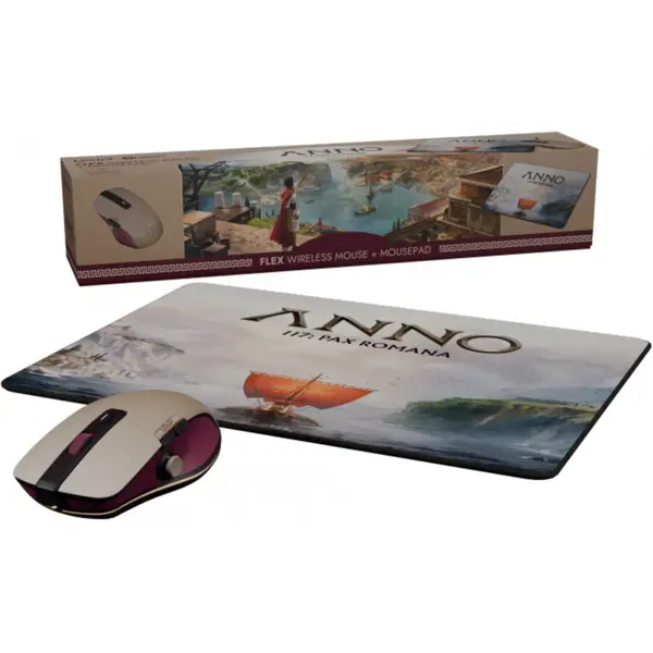 LEXIP Pachet Lexip X UBISOFT Anno 117 Mouse Flex Pro-Air + Mousepad, Multicolor