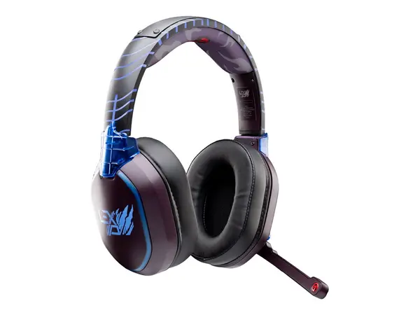 Lexip x Tsume Madara - Casti Gaming Wireless Wired, Bluetooth 5.1 + USB C, 50 mm, Naruto Shippuden