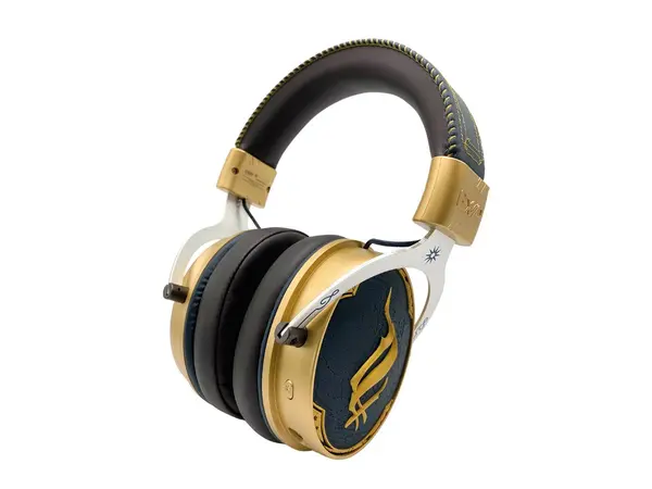 Lexip X Warner Hogwarts Legacy Ancient Magic - Headset Gaming Wireless Wired, Bluetooth + USB C, 50 mm, Blue Gold