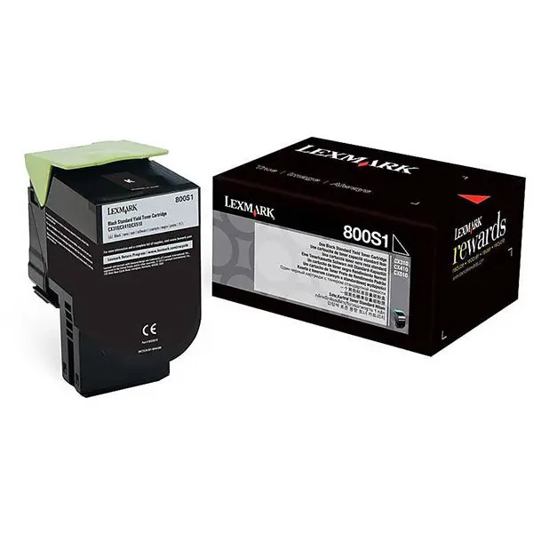 LEXMARK CARTUS TONER BLACK NR.800S1 80C0S10 2,5K ORIGINAL LEXMARK CX310N