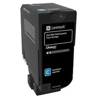 LEXMARK LEXMARK 74C2HCE TONER CARTRIDGE CYAN