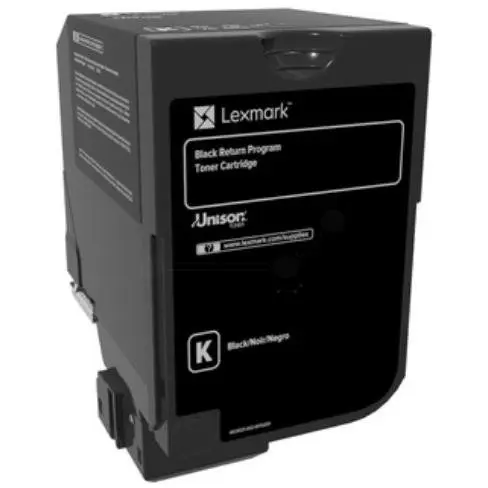 LEXMARK Toner imprimanta Black High Yield Corporate Cartridge, cod 74C2HKE, compatibil cu CS720, CS725, CX725, capacitate 20 k pag