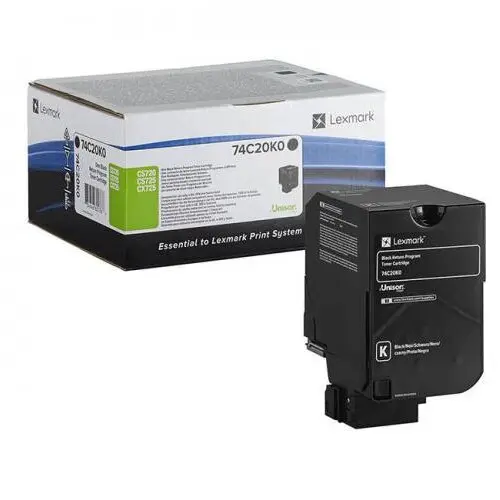 LEXMARK Toner Lexmark Black 74C20K0