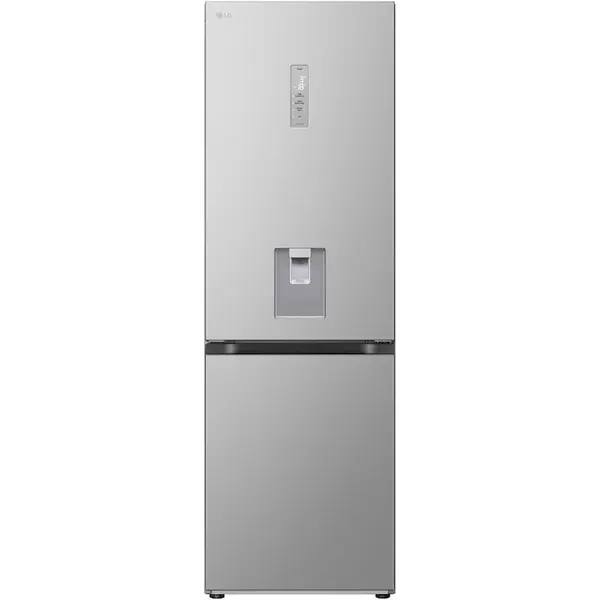 LG Combina frigorifica LG GBV7172DPY, 343L, Clasa D, H 186 cm, Argintiu