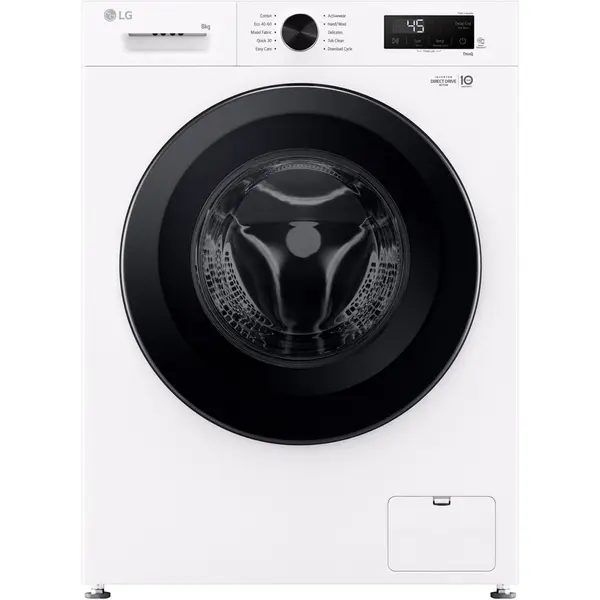 LG Masina de spalat rufe LG F4X1008NWK, 8 kg, Clasa A, 1400 RPM, 6 Motion, Inverter Direct Drive, Wi-Fi, Alb