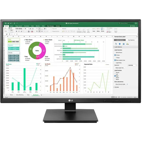 LG Monitor IPS LED LG 27 27BN55UP-B, UHD (3840 x 2160), HDMI, DisplayPort, Pivot, Negru
