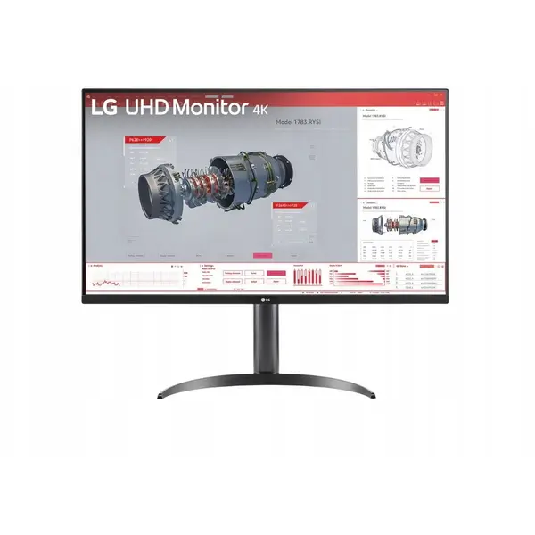 LG Monitor LG VA 32BR55UK-B, 32, 4K UHD 3840x2160, 4ms, 60 Hz, HDMI, DisplayPort, Headphone Out, Negru