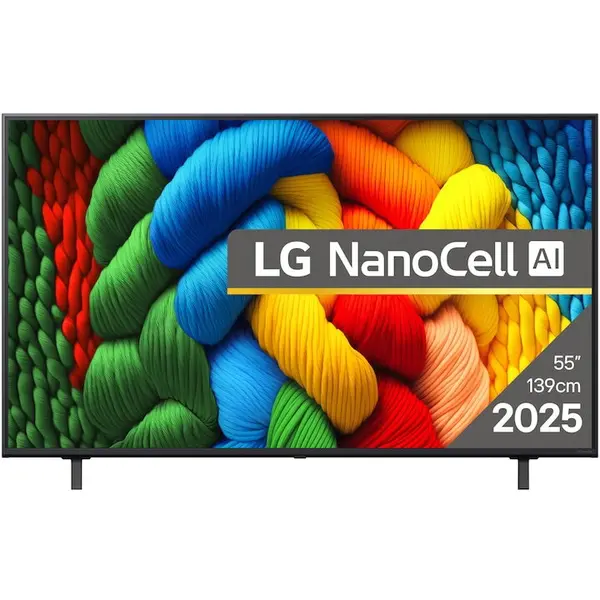 LG Televizor LG NanoCell 55NANO80A3B, Diagonala 139 cm, Rezolutie 3840 x 2160, Smart, 4K Ultra HD, Clasa G, Negru
