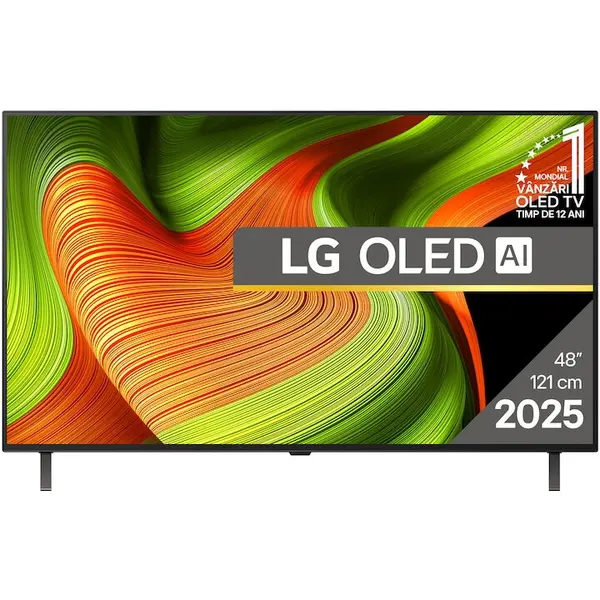 LG Televizor LG OLED 48B53LA, 121 cm, Smart, 4K Ultra HD, 100 Hz, Clasa G, Model 2025, Gri inchis