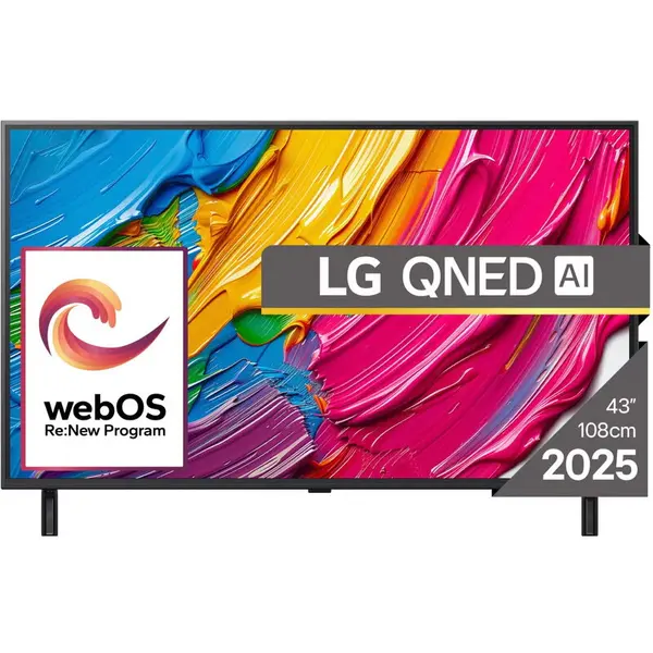 LG Televizor LG QNED 43QNED80A3A, Diagonala 108 cm, Rezolutie 3840 x 2160, Smart, 4K Ultra HD, Clasa G, Gri