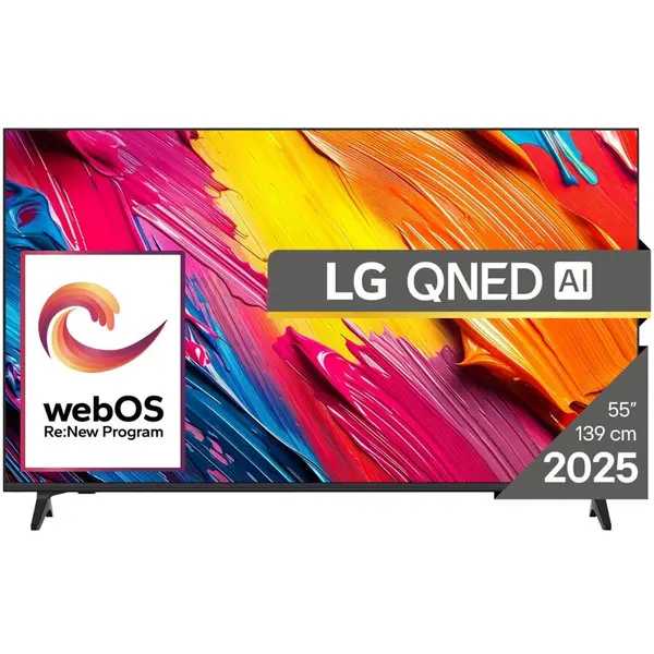 LG Televizor LG QNED 55QNED70A6A, 139 cm, Smart, 4K Ultra HD, Clasa G (Model 2025), Negru