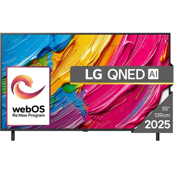 LG Televizor LG QNED 55QNED80A3A, Diagonala 139 cm, Rezolutie 3840 x 2160, Smart, 4K Ultra HD, Clasa E, Gri