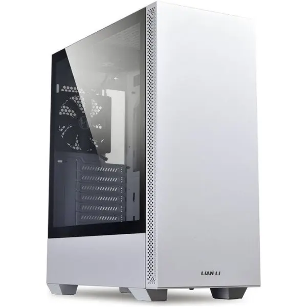 LIAN LI Carcasa PC Lian Li LANCOOL 205, Middle Tower, mITX, mATX, ATX, Sticla temperata, 2 ventilatoare incluse, Alb
