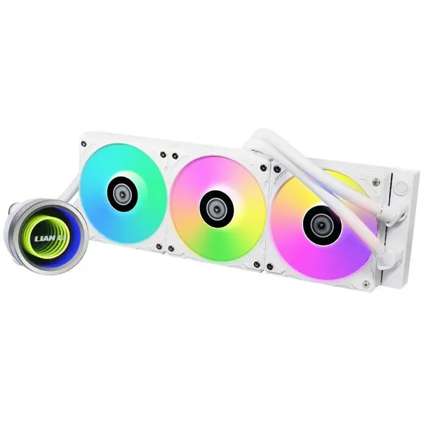 LIAN LI Cooler procesor Lian Li Galahad II 360 Trinity ARGB, 3x 120mm, viteza 2450 rpm, PWM, Alb
