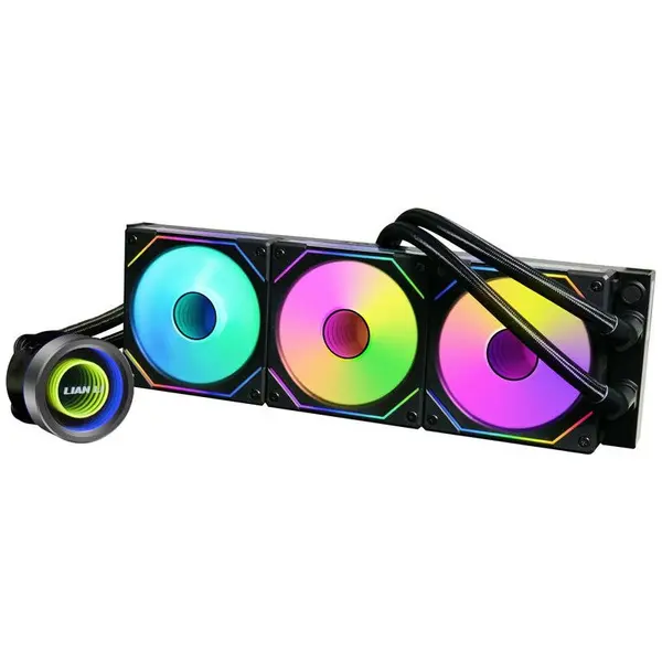 LIAN LI Cooler Procesor LIAN LI GALAHAD II 360 TRINITY ARGB, marime radiator 360mm, 3 ventilatoare ARGB, viteza ventilatoare 3200 RPM