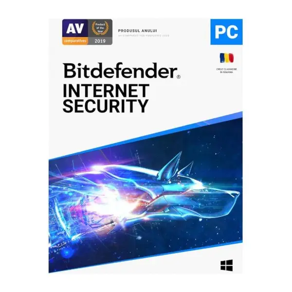 Licenta retail Bitdefender Internet Security - protectie completa pentru Windows, valabila pentru 2 ani, 5 dispozitive, new