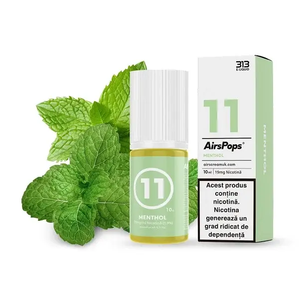 Lichid AIRSCREAM AirPops 313 Nicsalt 10ml 19mg - Menthol
