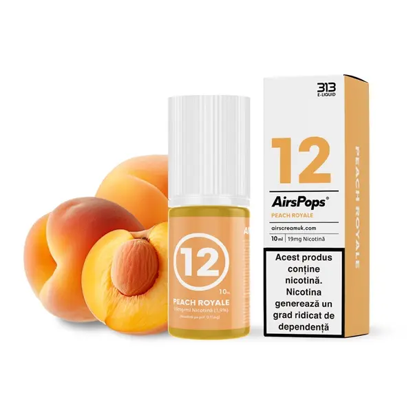 Lichid AIRSCREAM AirPops 313 Nicsalt 10ml 19mg - Peach Royale