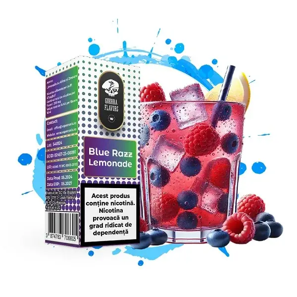 Lichid GuerraLiq Salt 10ml 20mg - Blue Razz Lemonade