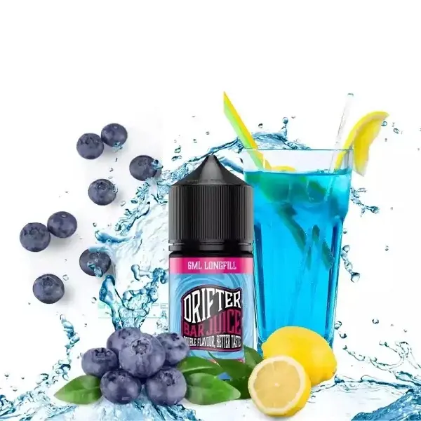 Lichid Longfill Drifter Bar 6ml - Blue Razz Lemonade Ice