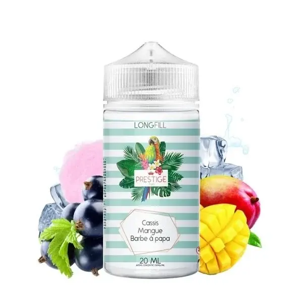 Lichid Longfill Prestige Fruits 20ml - Mango, Blackcurrant, Cotton Candy
