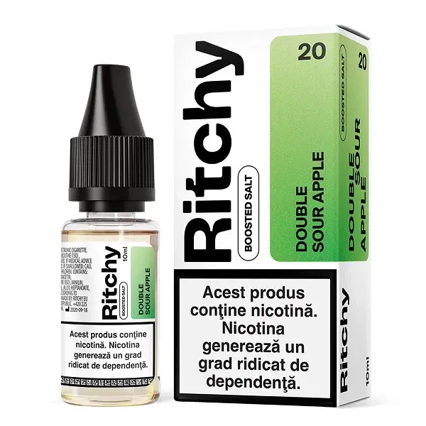 Lichid Ritchy Salt 10ml - Double Sour Apple-10mg