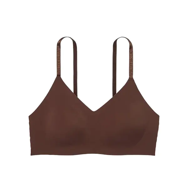 Lightly lined wireless comfort bra - ganache S