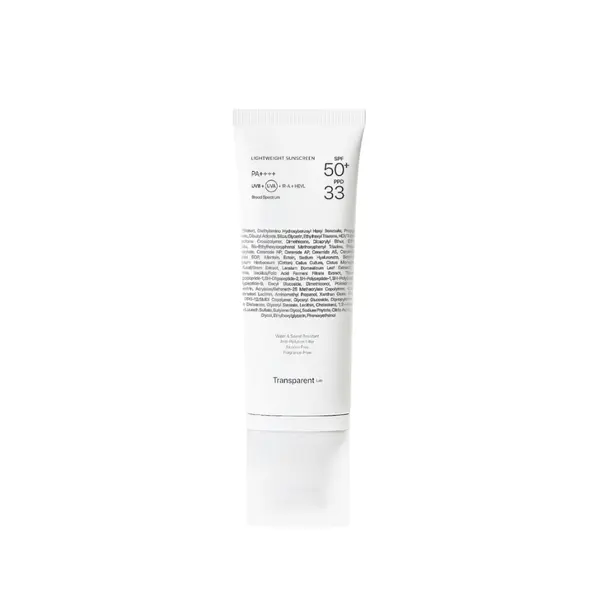 Lightweight sunscreen cu SPF50+ rezistenta la apa, 100ml, Transparent Lab