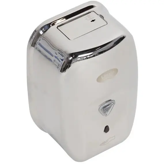 Limpio Dozator sapun lichid Limpio SD120, cu senzor, montaj suspendat, inox, finisaj cromat, 1200 ml