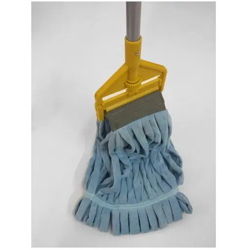 Limpio Rezerva mop microfibra Limpio C-207, lungime 1.2 m, coada aluminiu, Albastru