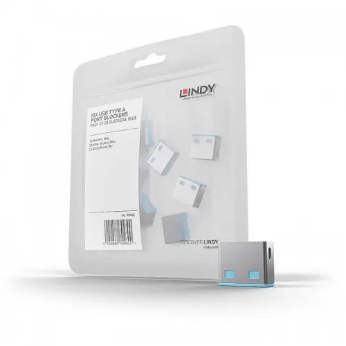 Lindy Blocker Lindy 40462, USB-A, Blue, 10 bucati