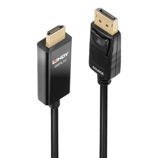 Lindy Cablu activ DisplayPort la HDMI 4K@60Hz cu HDR T-T 1m, Lindy L40925